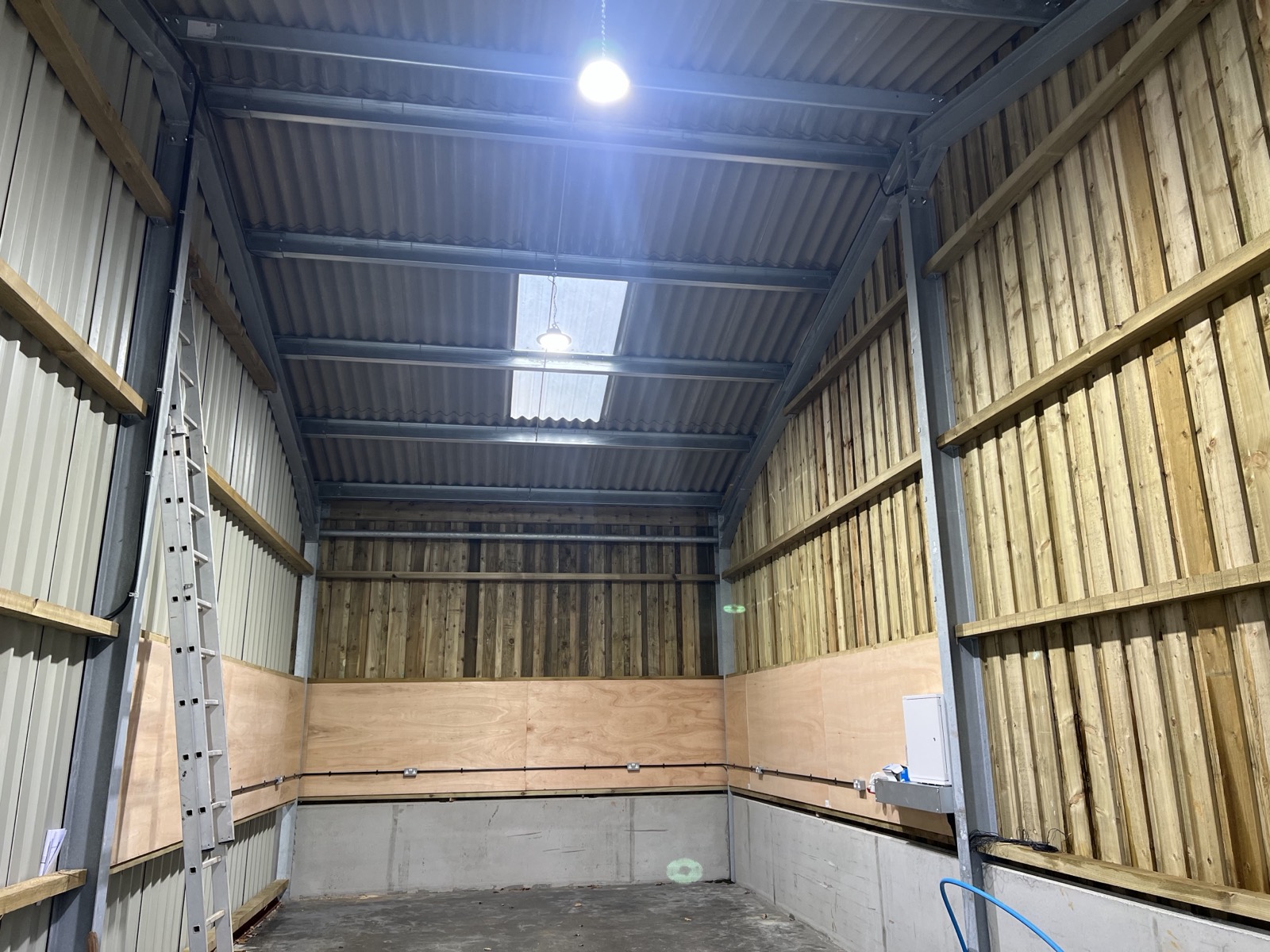 Agricultural barn lighting and estate electrical installation in Scotland