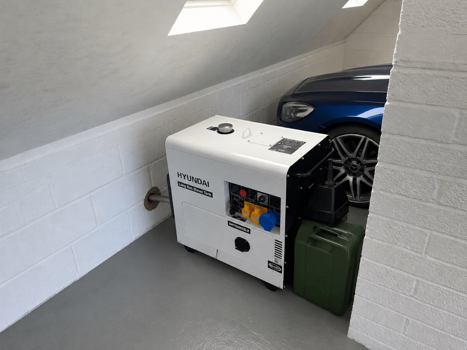 Generator installation for a remote Highland property
